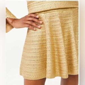 NWT Scoop NYC gold Mini Skirt